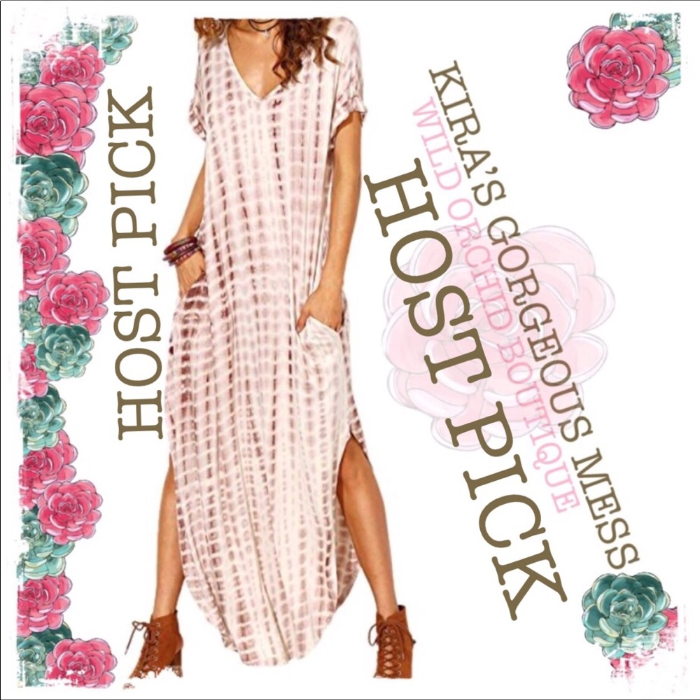 ✨HOST PICK✨BNWT✨LOOSE MAXI DRESS TYE DYE ✨